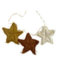 Picture of Guirlande - stjerner på snor - brun/karrygul/hvid