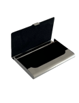 Picture of Visitkortetui/Name MEGA card holder stål/steel - 41 gram m/ sort filt