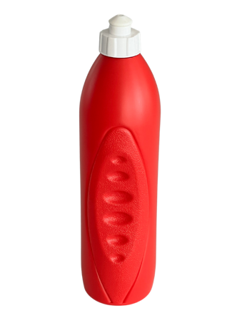 Picture of Drikkedunk 750ml, rød/red with hvid/white top