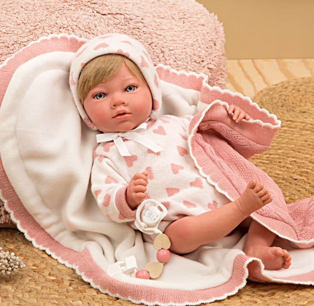 Picture of PINK CRISTINA ARIAS REBORN dukke med tæppe